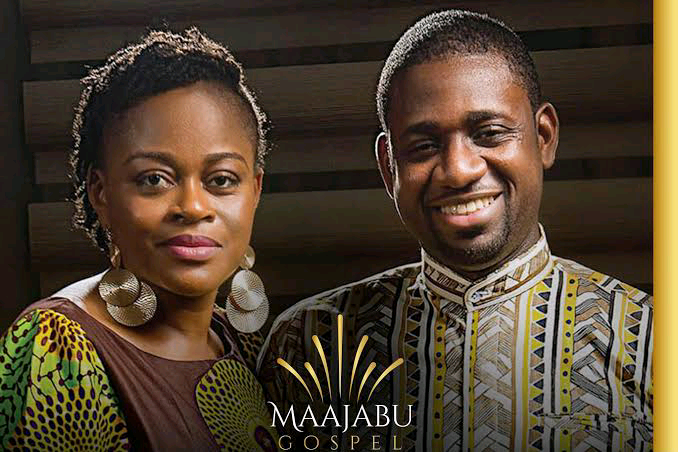 Le couple Athoms et Nadège Mbuma