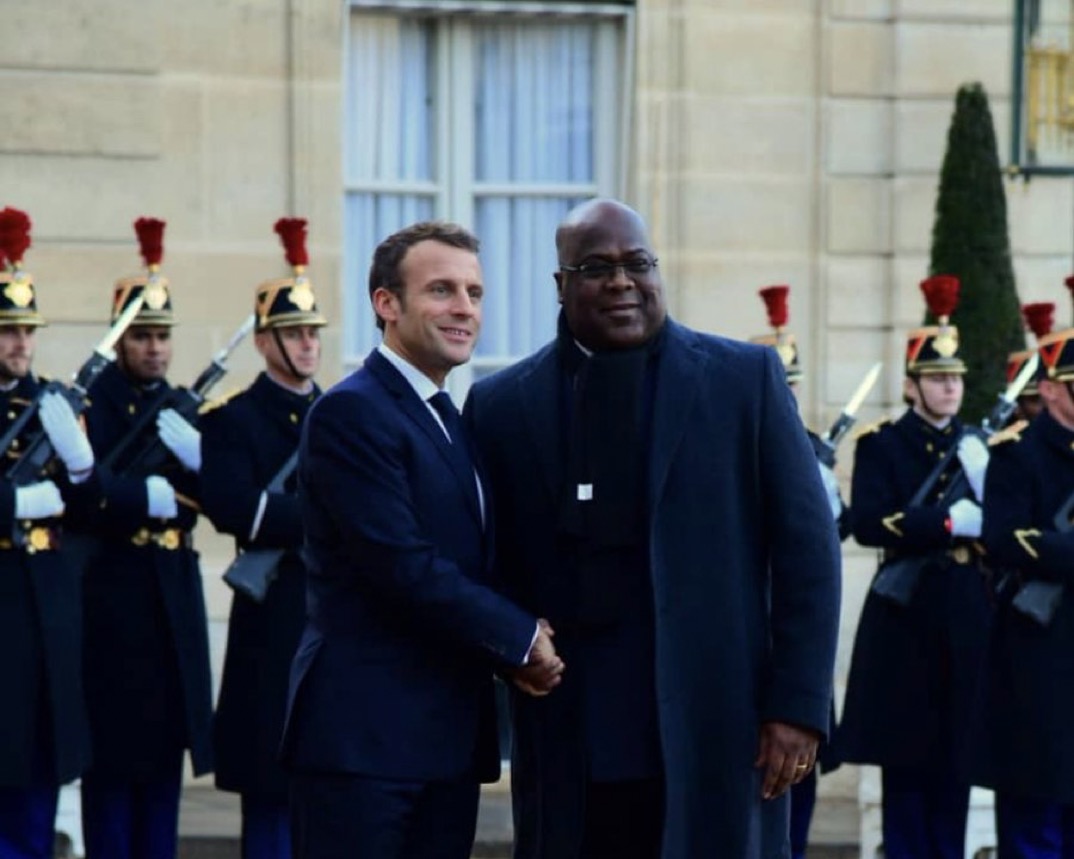 Félix Tshisekedi félicite Emmanuel Macron
