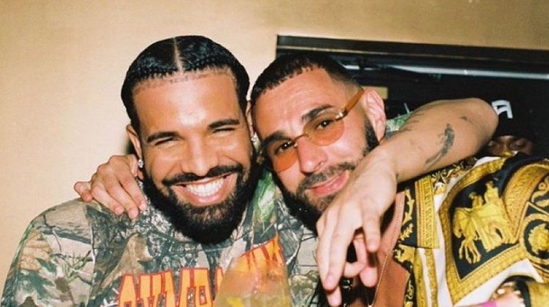 Karim Benzema présent à la sortie du 10è album de Drake